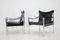 Black Leather & Chrome Safari Chair by Johanson Design, 1970s, Set of 2 4