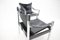 Black Leather & Chrome Safari Chair by Johanson Design, 1970s, Set of 2 12