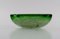 Art Nouveau French Mouth Blown Bowl in Green Glass 3
