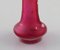 Französische Jugendstil Vase aus mundgeblasenem Glas in Rosa 4