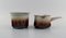 Glazed Stoneware Lidded Bowl, Jug and Bowl Mexico by Bing & Grøndahl, Set of 3 4