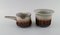 Glazed Stoneware Lidded Bowl, Jug and Bowl Mexico by Bing & Grøndahl, Set of 3 5