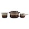 Glazed Stoneware Lidded Bowl, Jug and Bowl Mexico by Bing & Grøndahl, Set of 3, Image 1