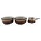 Glazed Stoneware Saucepan and Bowls Mexico by Bing & Grøndahl, Set of 3 1