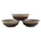 Glazed Stoneware Bowls Mexico by Bing & Grøndahl, Set of 3 1