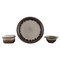 Glazed Stoneware Butter Container, Bowl and Large Dish Mexico by Bing & Grøndahl, Set of 3 1