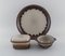 Glazed Stoneware Butter Container, Bowl and Large Dish Mexico by Bing & Grøndahl, Set of 3 2