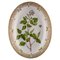 Cuenco Flora Danica ovalado de porcelana pintada a mano de Royal Copenhagen, Imagen 1