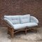 Vintage Bamboo and Rattan Sofa with Boucle Upholstery, 1970s 7