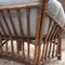 Vintage Sofa aus Bambus & Rattan mit Boucle Bezug, 1970er 6