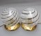 Murano Glass Globe Table Lamps, 1970s, Set of 2 1