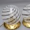 Lámparas de mesa en forma de globo de cristal de Murano, años 70. Juego de 2, Imagen 4