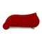 Red Velvet Three-Seater Gaudi Recamier or Sofa from Bretz, Image 9