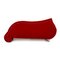 Rotes Samt Drei-Sitzer Gaudi Recamier oder Sofa von Bretz 9