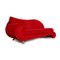 Rotes Samt Drei-Sitzer Gaudi Recamier oder Sofa von Bretz 7