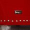 Red Velvet Three-Seater Gaudi Recamier or Sofa from Bretz 6
