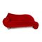 Rotes Samt Drei-Sitzer Gaudi Recamier oder Sofa von Bretz 1