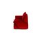 Rotes Samt Drei-Sitzer Gaudi Recamier oder Sofa von Bretz 10