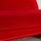 Rotes Samt Drei-Sitzer Gaudi Recamier oder Sofa von Bretz 3