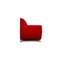 Rotes Samt Drei-Sitzer Gaudi Recamier oder Sofa von Bretz 8