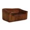 DS 47 Two-Seater Sofa in Brown Leather from de Sede 8