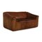 DS 47 Two-Seater Sofa in Brown Leather from de Sede, Image 8