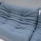 2 Seater Togo Sofa in Baby Blue Bouclé by Michel Ducaroy for Ligne Roset 3