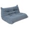 2 Seater Togo Sofa in Baby Blue Bouclé by Michel Ducaroy for Ligne Roset 1