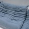 Togo Modular Sofa in Baby Blue Bouclé by Michel Ducaroy for Ligne Roset, Set of 3 9