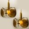 Brass and Smoked Blown Murano Glass Pendant Light by Kalmar, 1960s 2