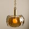 Brass and Smoked Blown Murano Glass Pendant Light by Kalmar, 1960s 7