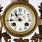 Marble & Bronze Clock with Cassolettes, Set of 3, Image 3