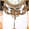Marble & Bronze Clock with Cassolettes, Set of 3, Image 10