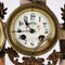 Marble & Bronze Clock with Cassolettes, Set of 3, Image 4