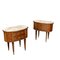 Tables de Chevet en Bois, 1950s ou 1960s, Set de 2 1