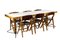 Dining Table & Chairs by Marc Held for Bessière, 1983, Set of 7 1