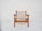 Mid-Century Safari Chair in Pinewood and Canvas, 1970s 2