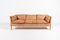 Vintage Cognac Leather 3-Seat Sofa from Mogens Hansen, Denmark, 1970s 1