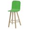 Tria Stool, Tapparelle High Back Green by Colé Italia 1