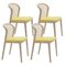Vienna Chairs, Beech Wood, Ocre by Colé Italia, Set of 4 2