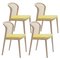 Vienna Chairs, Beech Wood, Ocre by Colé Italia, Set of 4 1