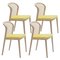 Vienna Chairs, Beech Wood, Ocre by Colé Italia, Set of 4, Image 1