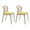 Vienna Chairs, Beech Wood, Ocre by Colé Italia, Set of 4 3