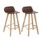 Tria Stools, Low Back, Coffee by Colé Italia, Set of 2 2