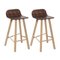 Tria Stools, Low Back, Coffee by Colé Italia, Set of 2, Image 2