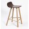 Tria Stool, Low Back, Coffee by Colé Italia 1