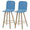 Tria Hocker, Tapparelle High Back Denim Blue von Colé Italia, 2er Set 1