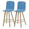 Tria Hocker, Tapparelle High Back Denim Blue von Colé Italia, 2er Set 2