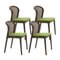 Vienna Chairs, Canaletto, Acid Green by Colé Italia, Set of 4 2