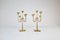 Mid-Century Brass Candelabras by Gunnar Ander for Ystad Metall, Sweden, 1960s, Set of 2, Image 5